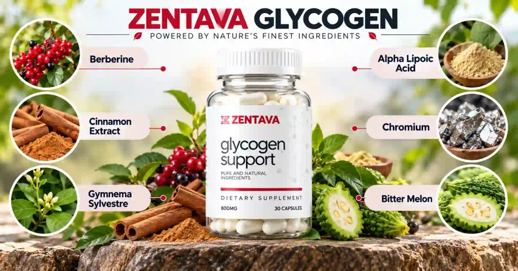 Zentava Glycogen ingredients