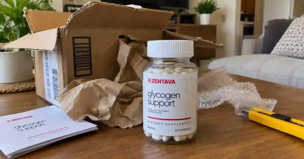 Zentava Glycogen unboxing package