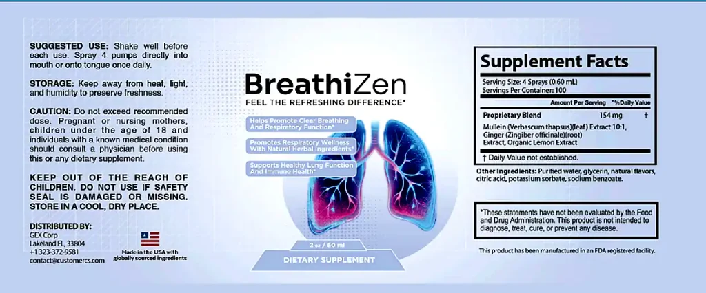 breathizen ingridents