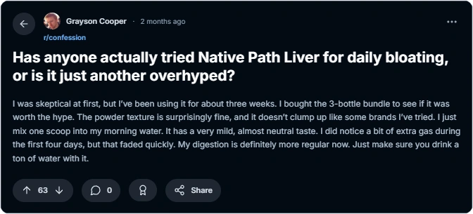 native path liver customer reviews