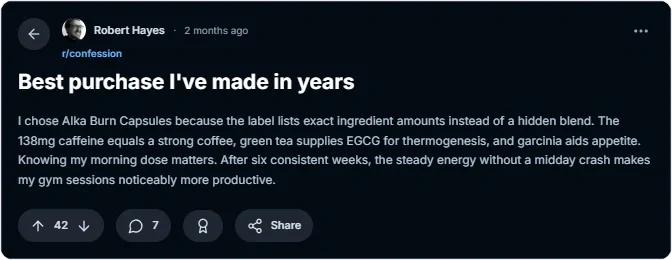 Alka Burn User Review
