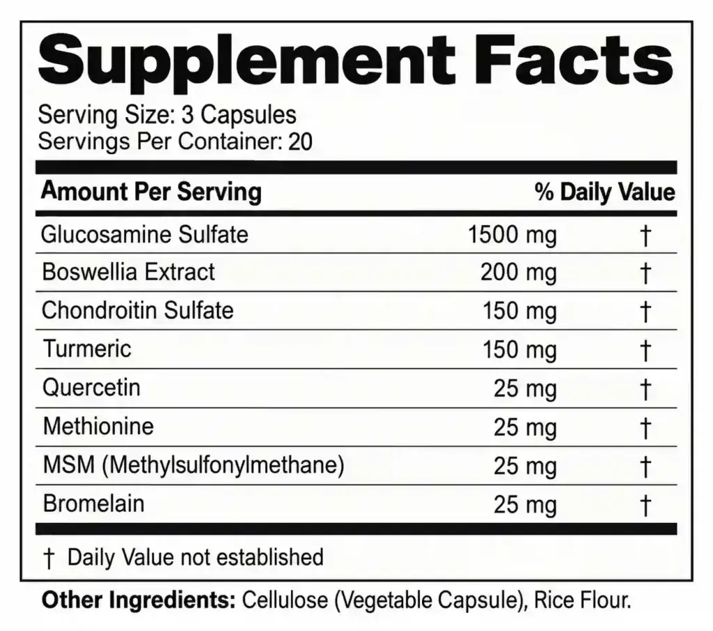 ExaFlex ingredients