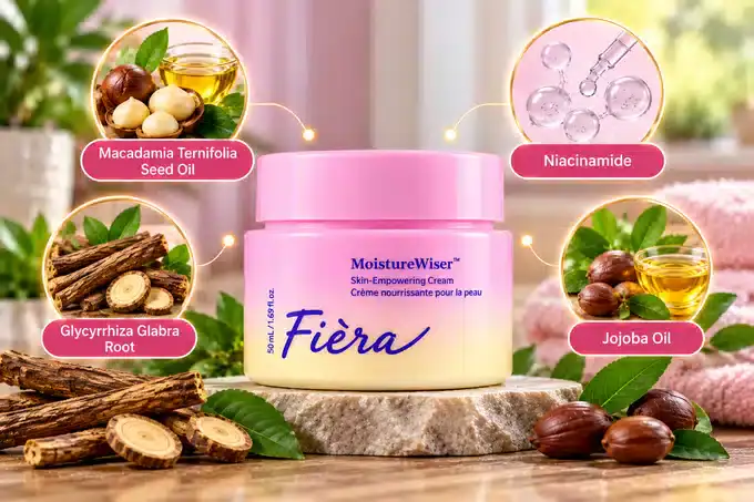 Fiera Cosmetics MoistureWiser Ingredients
