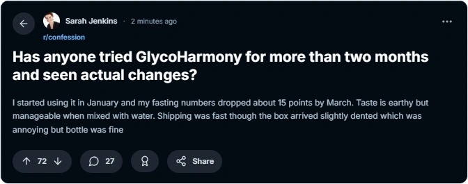 Glyco Harmony reddit review