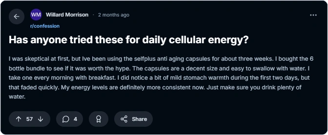 SelfPlus AGE+ user reviews