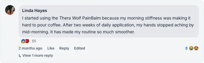 TheraWolf Relief Balm User Review