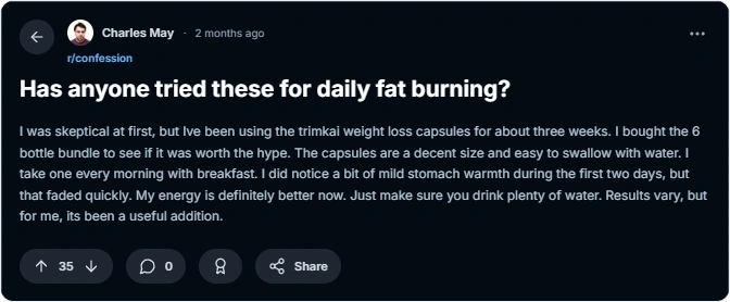 TrimKai user reviews