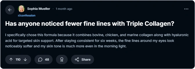 TripleCollagen reddit review