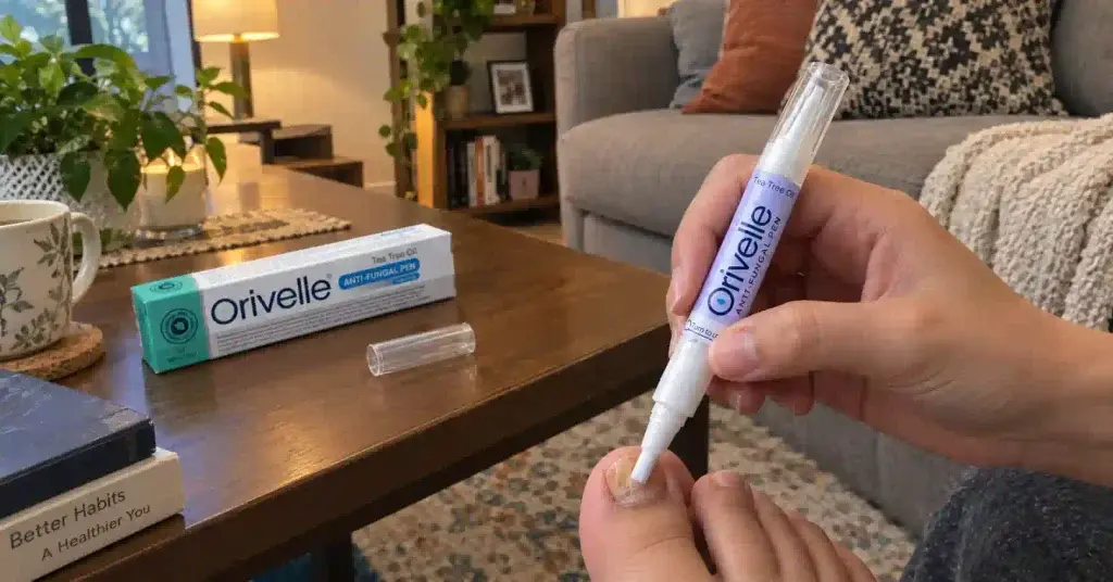 User using orivelle pen