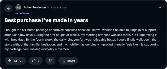 cartivex user review