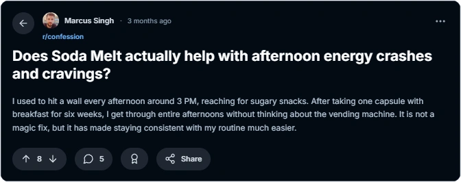 soda melt user reviews